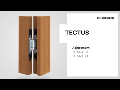 Simonswerk Tectus TE640 A8 3D Single Concealed Hinge - 160kgs