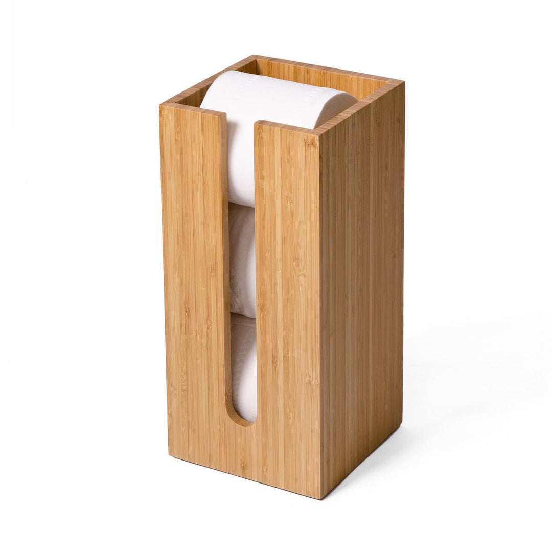 WIREWORKS 70013 Bamboo Toilet Roll Box