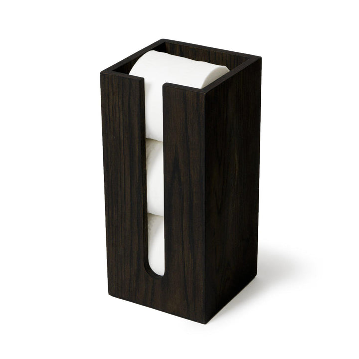 WIREWORKS 63121 Mezza Dark Oak Toilet Roll Holder