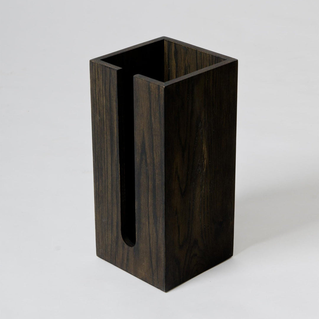 WIREWORKS 63121 Mezza Dark Oak Toilet Roll Holder