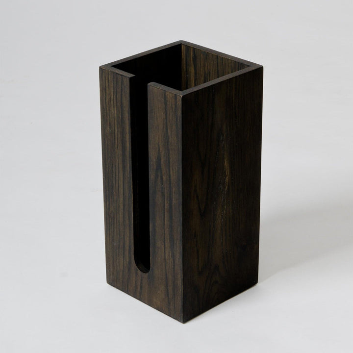 WIREWORKS 63121 Mezza Dark Oak Toilet Roll Holder