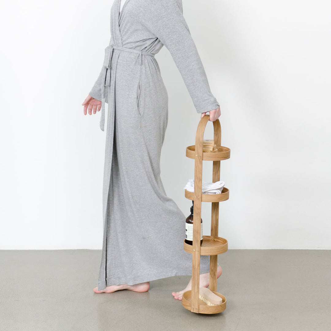 WIREWORKS 63215 Oak Round Four Tier Caddy