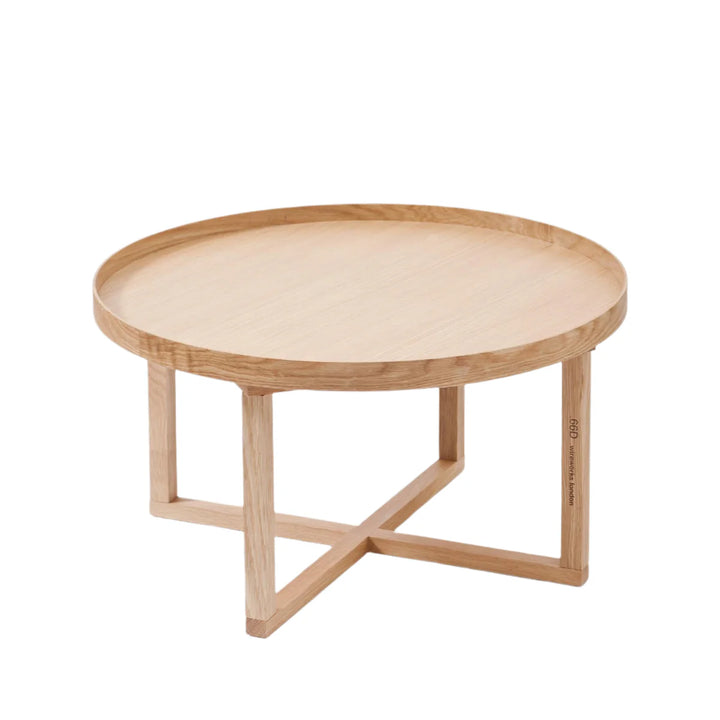 WIREWORKS Round Oak Coffee Table 66D