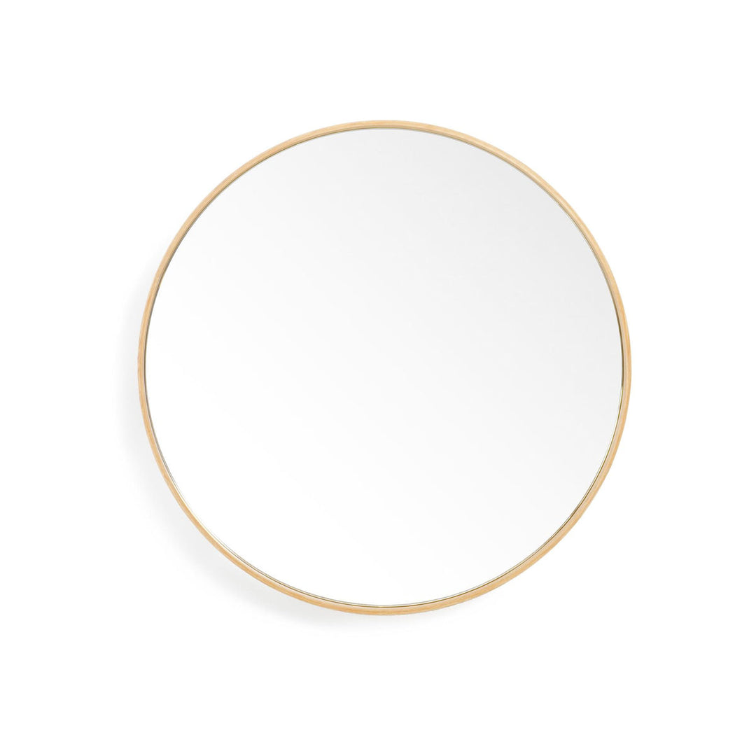 WIREWORKS 30034 Oak Glance Round Wall Mirror