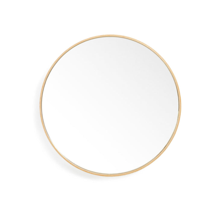WIREWORKS 30034 Oak Glance Round Wall Mirror