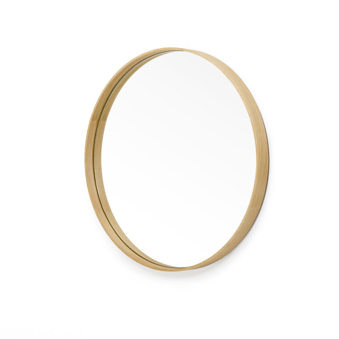 WIREWORKS 30034 Oak Glance Round Wall Mirror