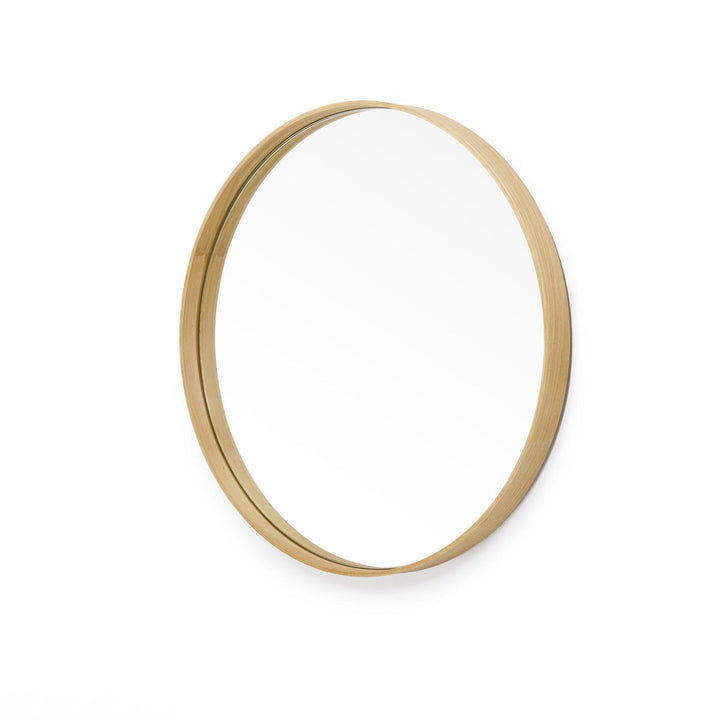 WIREWORKS 30034 Oak Glance Round Wall Mirror