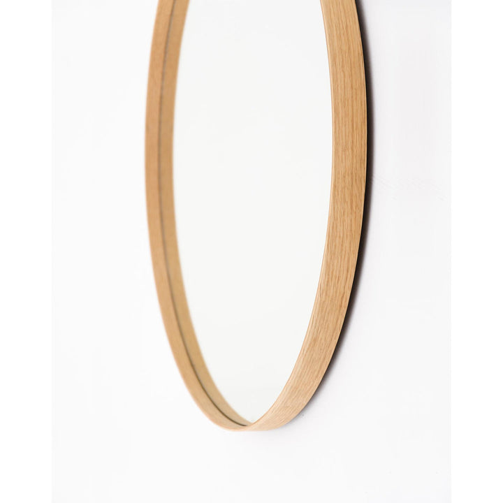 WIREWORKS 30031 Oak Glance Round Wall Mirror