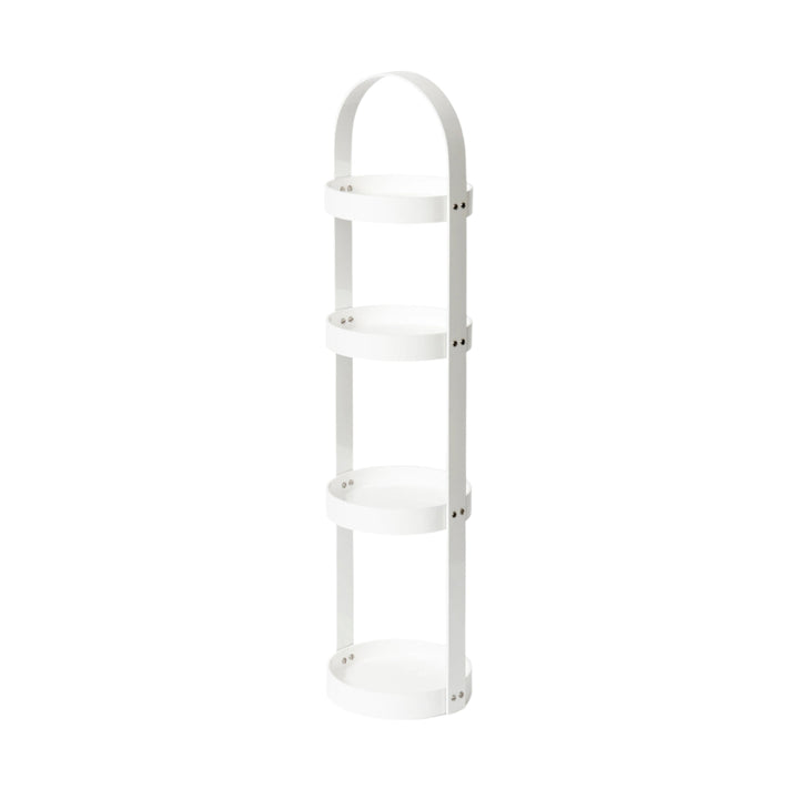 WIREWORKS 80020 White Beech Wood Round Four Tier Caddy - itfitz