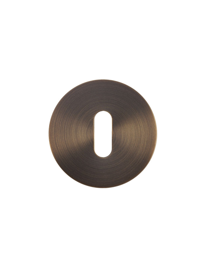 Zoo Hardware Rosso Tecnica RT002 Slim Lever Key Escutcheon