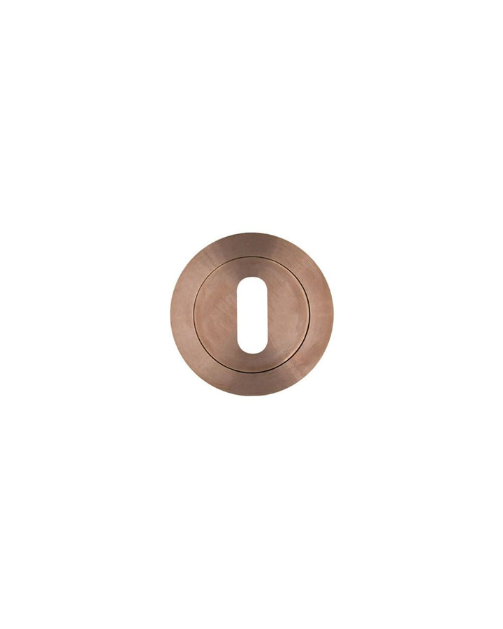Zoo Hardware Rosso Tecnica RT002 Lever Key Escutcheon