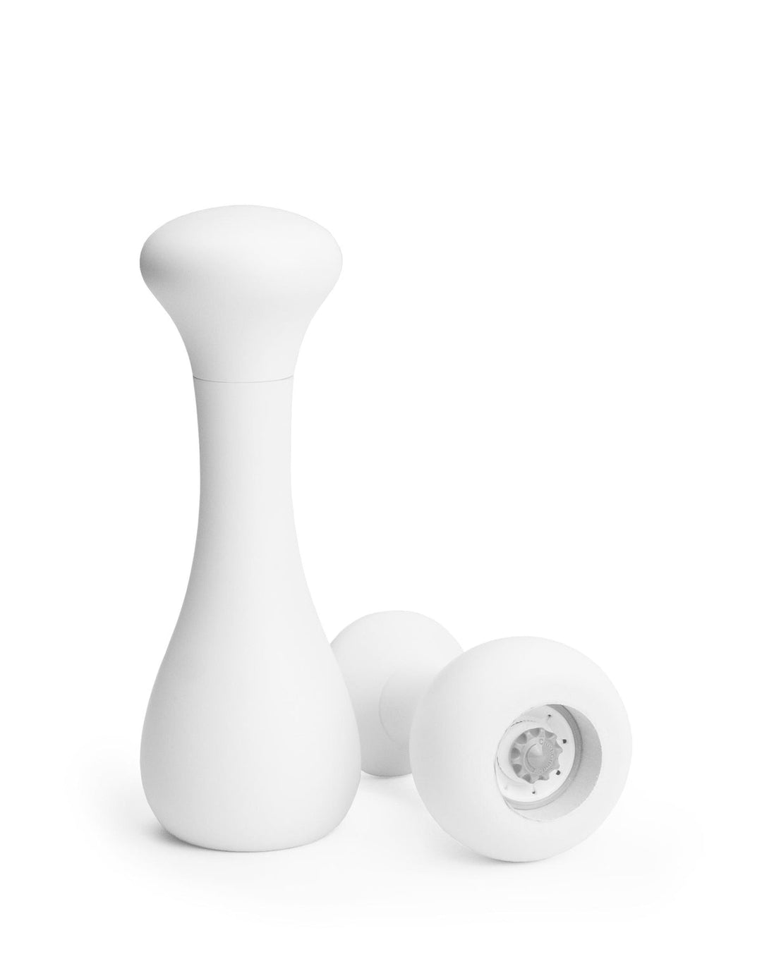 WIREWORKS 'Flo' 2200101 Large White Beech Wood Salt and Pepper Grinder