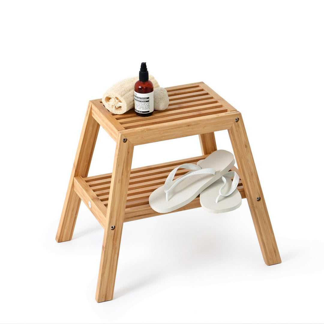 WIREWORKS 70049 Bamboo Slatted Stool