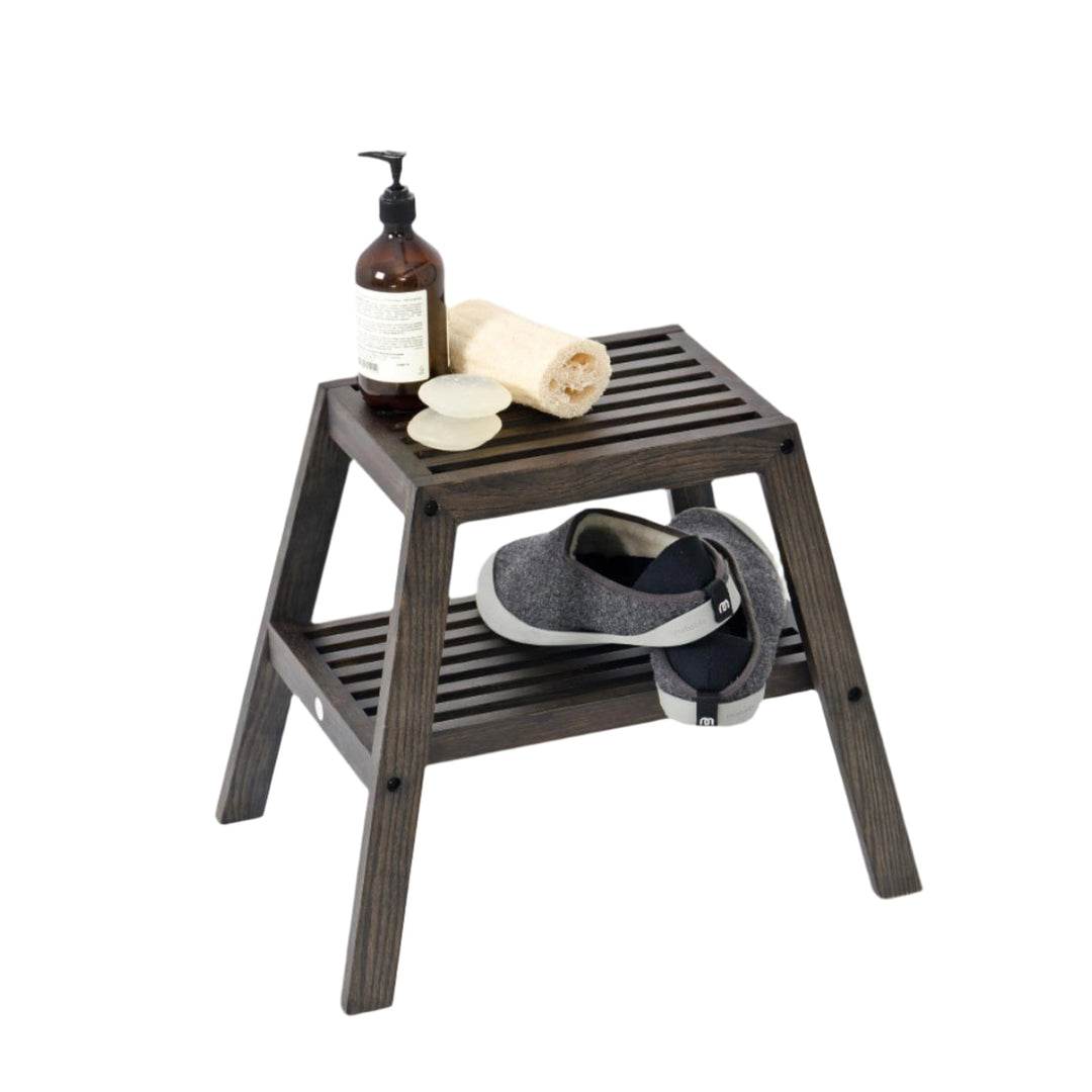 WIREWORKS 63227 Dark Oak Slatted Stool