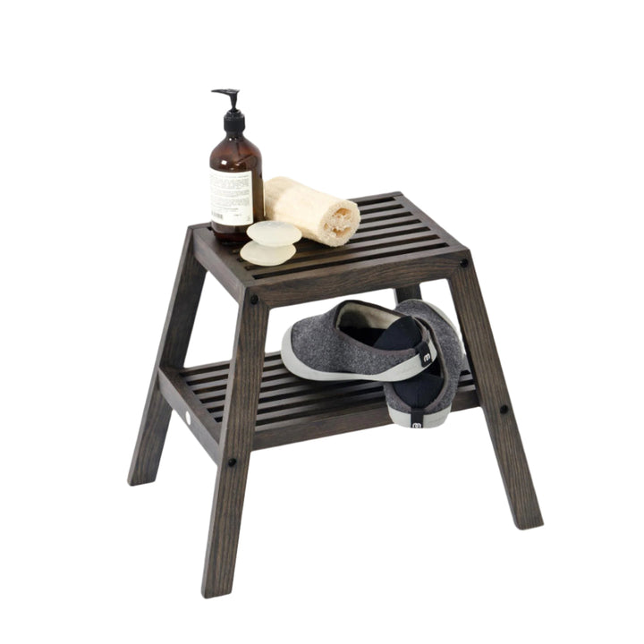 WIREWORKS 63227 Dark Oak Slatted Stool