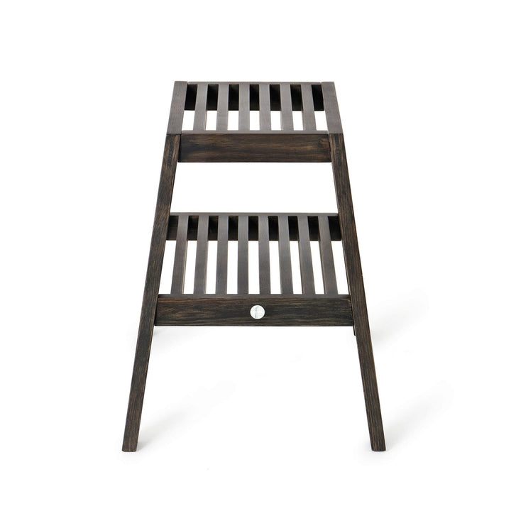 WIREWORKS 63227 Dark Oak Slatted Stool