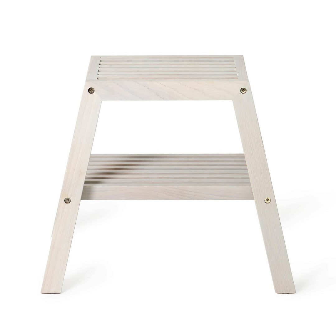 WIREWORKS 65008 Oak Oyster Slatted Stool