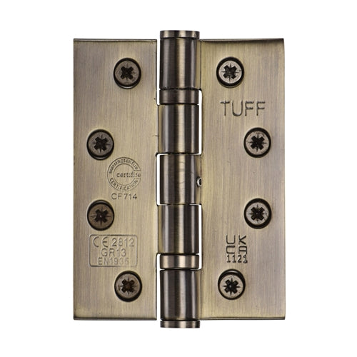 M.Marcus Heritage Brass SS-4x3 Ball Bearing Butt Hinge 100x76mm - itfitz