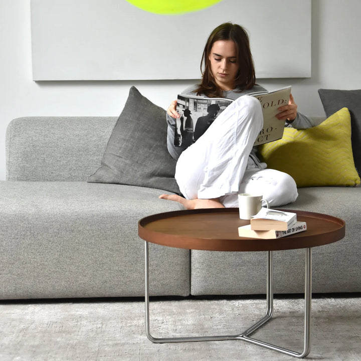 WIREWORKS Round Walnut Table DT66