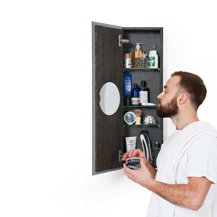 WIREWORKS 64031 Dark Oak 'Zone' Bathroom Cabinet 800