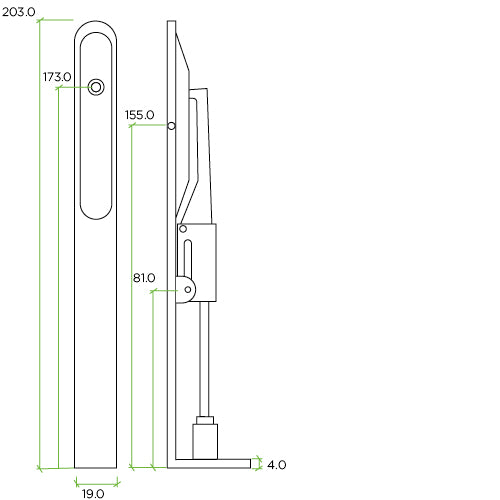 Zoo Hardware ZAS03 203mm Lever Action Flush Bolts | ITFITZ – itfitz