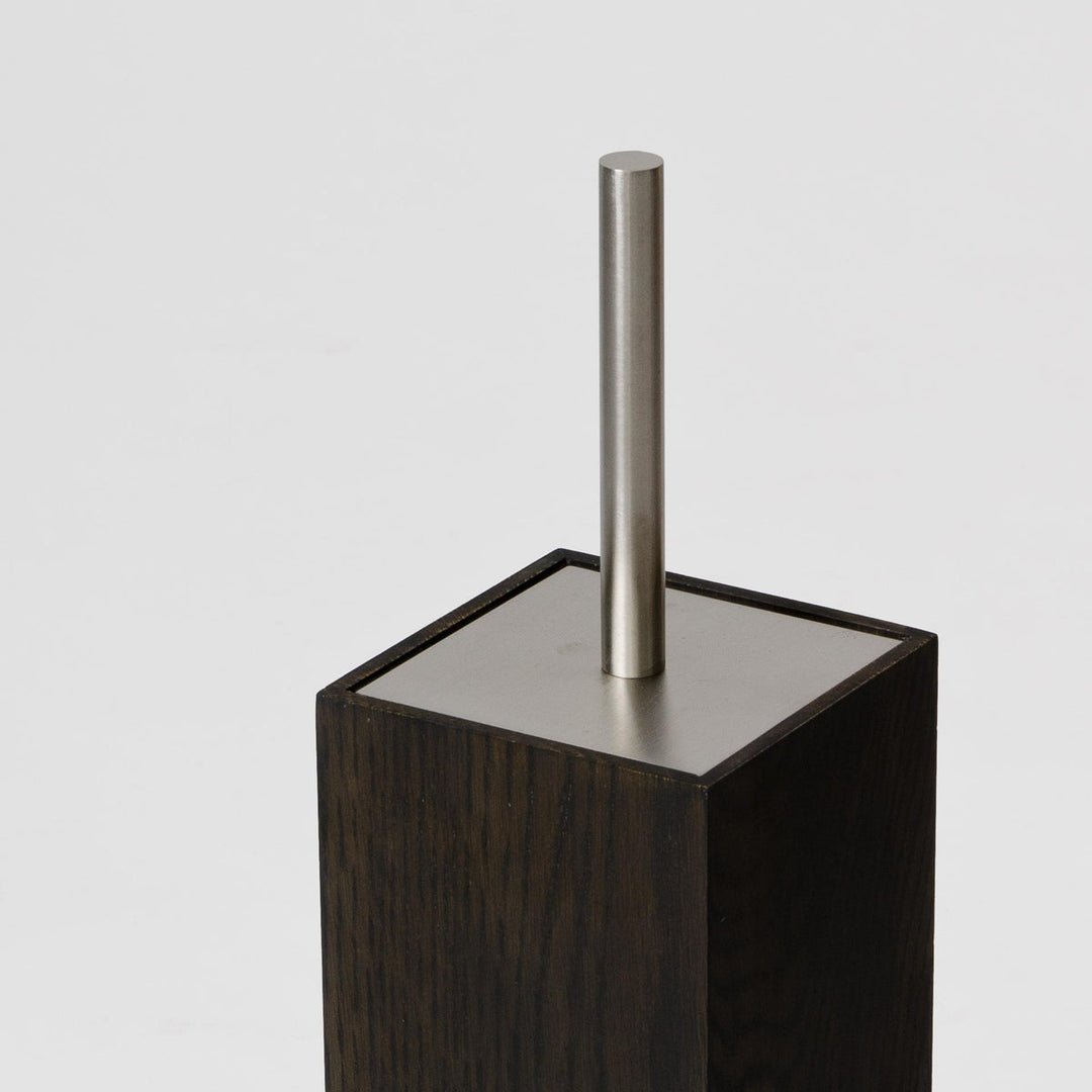 WIREWORKS 63125 'Mezza' Dark Oak Toilet Brush Holder