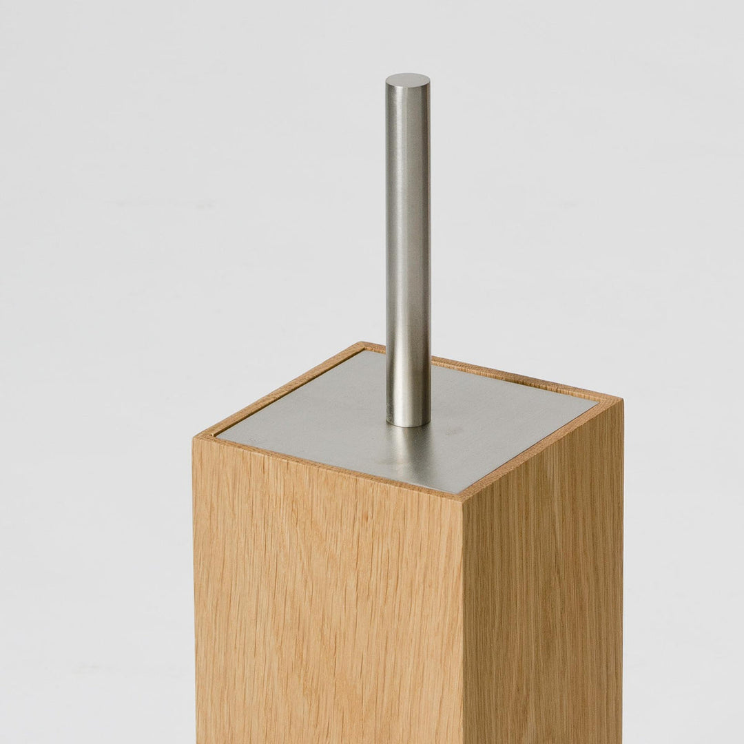 WIREWORKS 63115 'Mezza' Oak Toilet Brush Holder