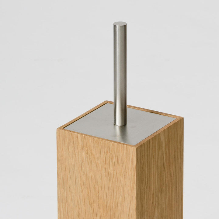 WIREWORKS 63115 'Mezza' Oak Toilet Brush Holder
