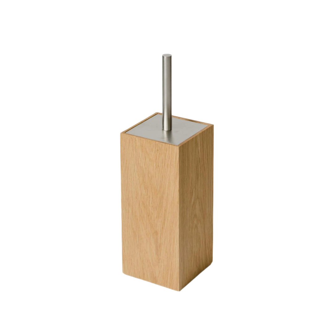 WIREWORKS 63115 'Mezza' Oak Toilet Brush Holder