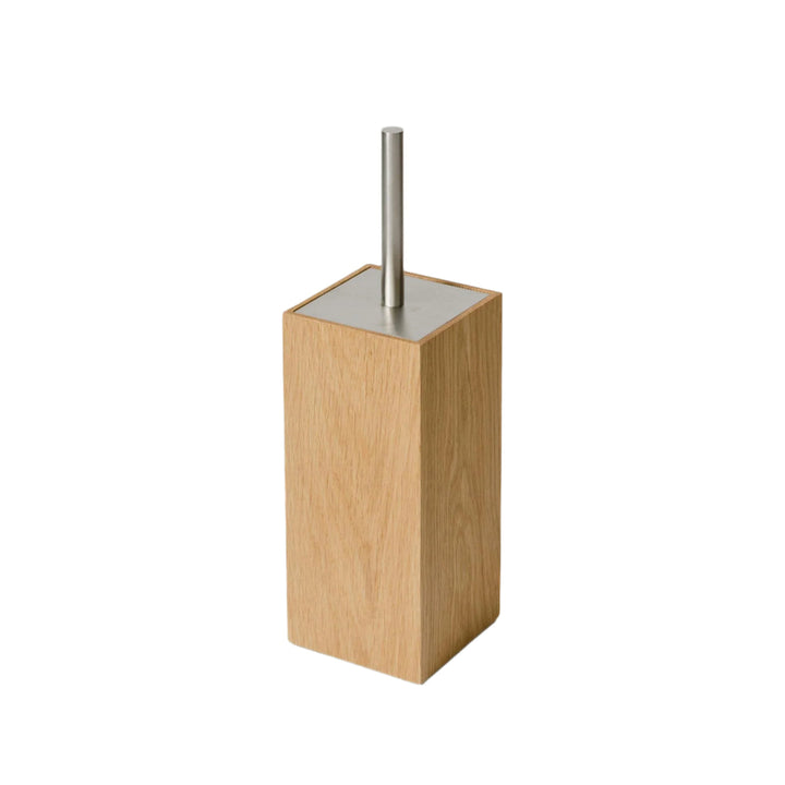 WIREWORKS 63115 'Mezza' Oak Toilet Brush Holder