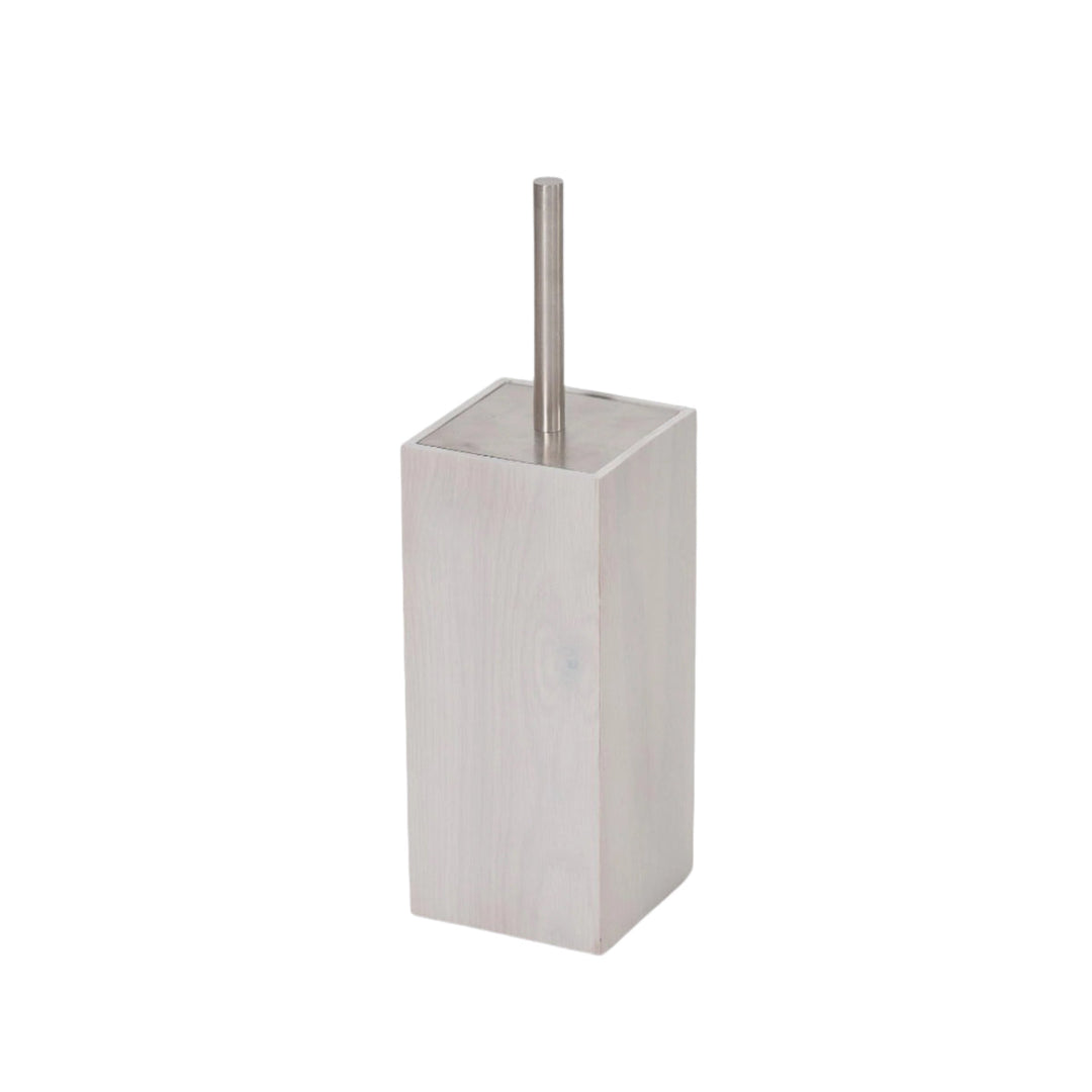 WIREWORKS 65005 'Mezza' Oyster Oak Toilet Brush Holder
