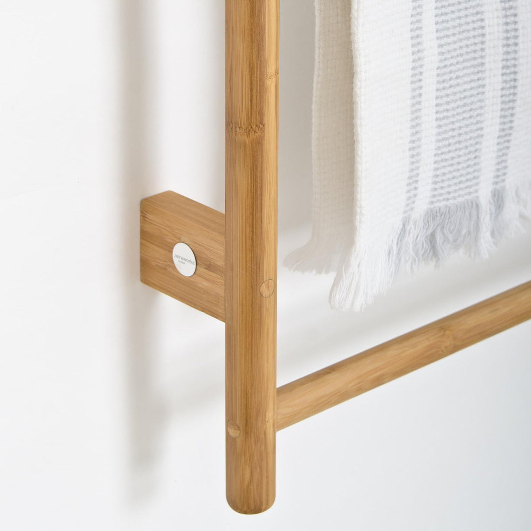 WIREWORKS 70054 Bamboo Wall Bar Towel Rail
