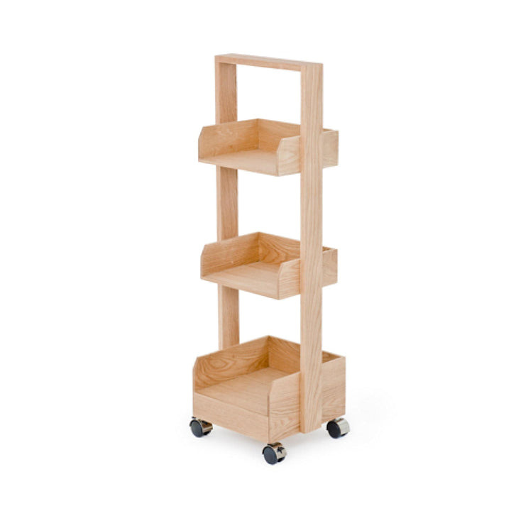 WIREWORKS 30099 Oak Mini Bookie Roller Shelf