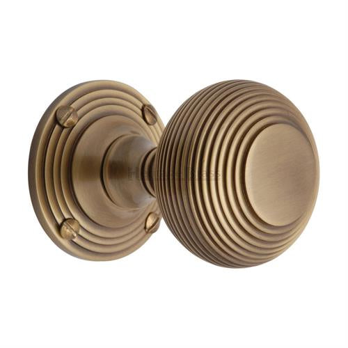 M.Marcus Heritage Brass Reeded Knob Set - itfitz