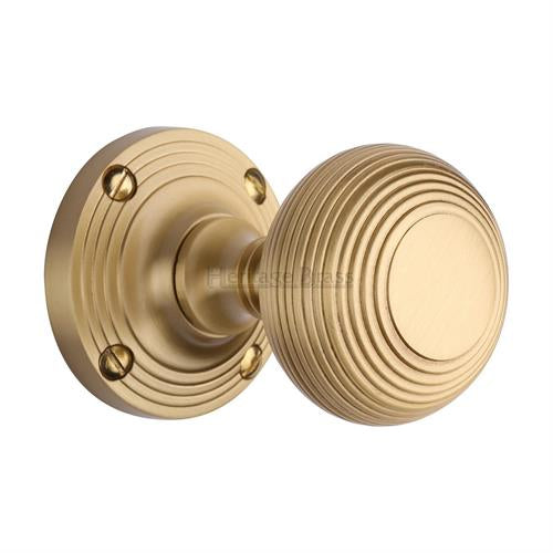 M.Marcus Heritage Brass Reeded Knob Set - itfitz