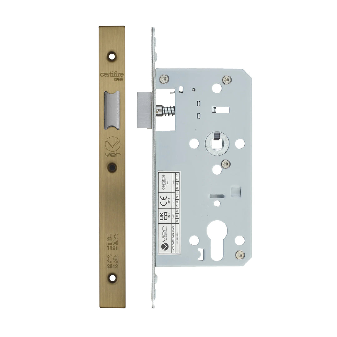 Zoo Hardware European DIN Square Latch - 2 Piece - 55mm