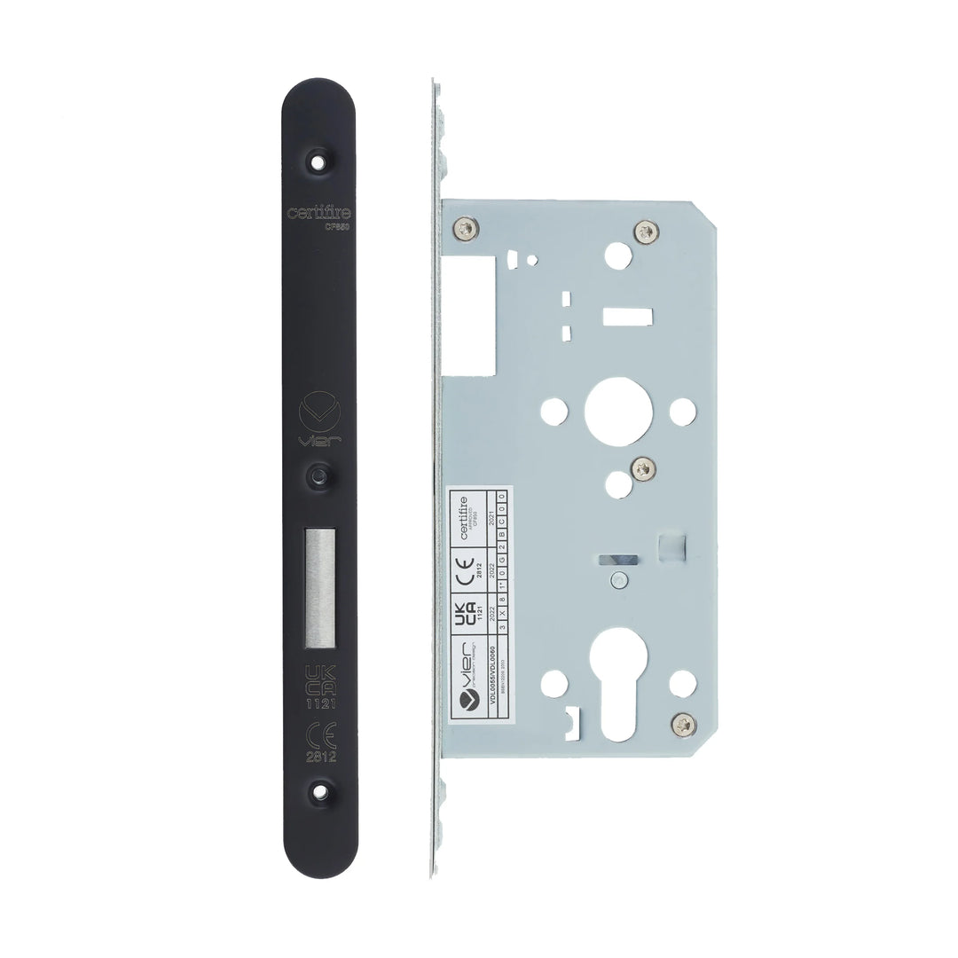 Zoo Hardware European DIN Radius Cylinder Deadlock - 2 Piece - 55mm