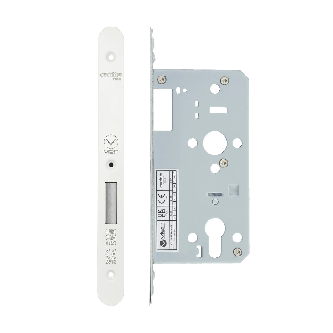 Zoo Hardware European DIN Radius Cylinder Deadlock - 2 Piece - 55mm