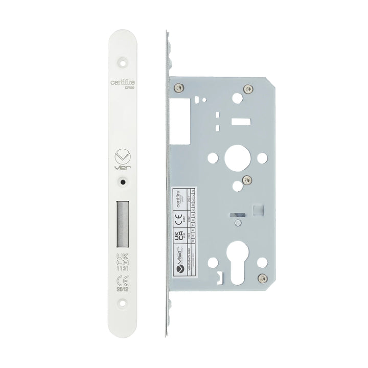 Zoo Hardware European DIN Radius Cylinder Deadlock - 2 Piece - 55mm