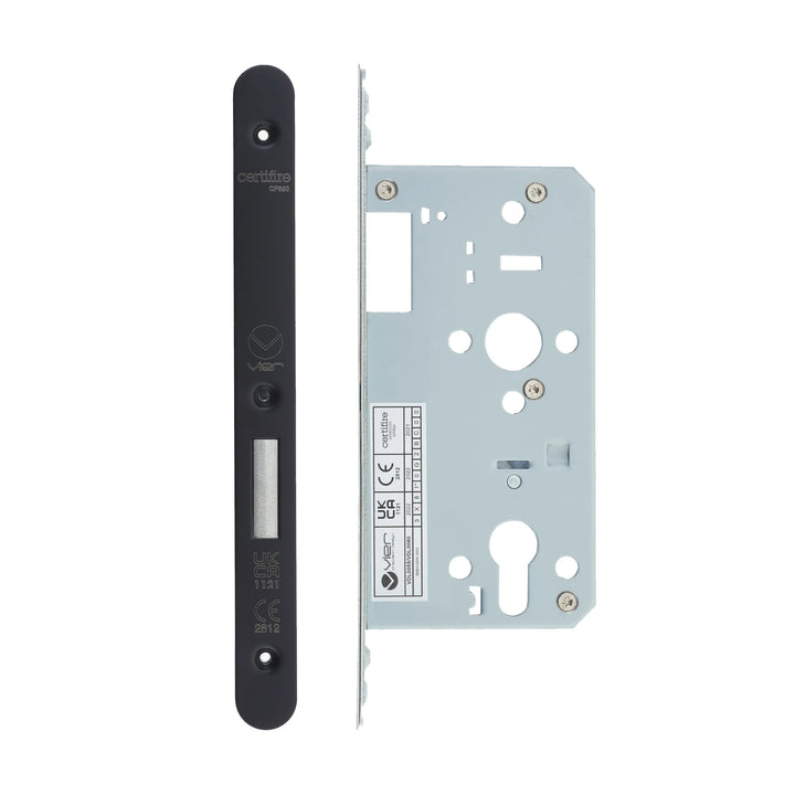 Zoo Hardware European DIN Radius Cylinder Deadlock - 2 Piece - 55mm