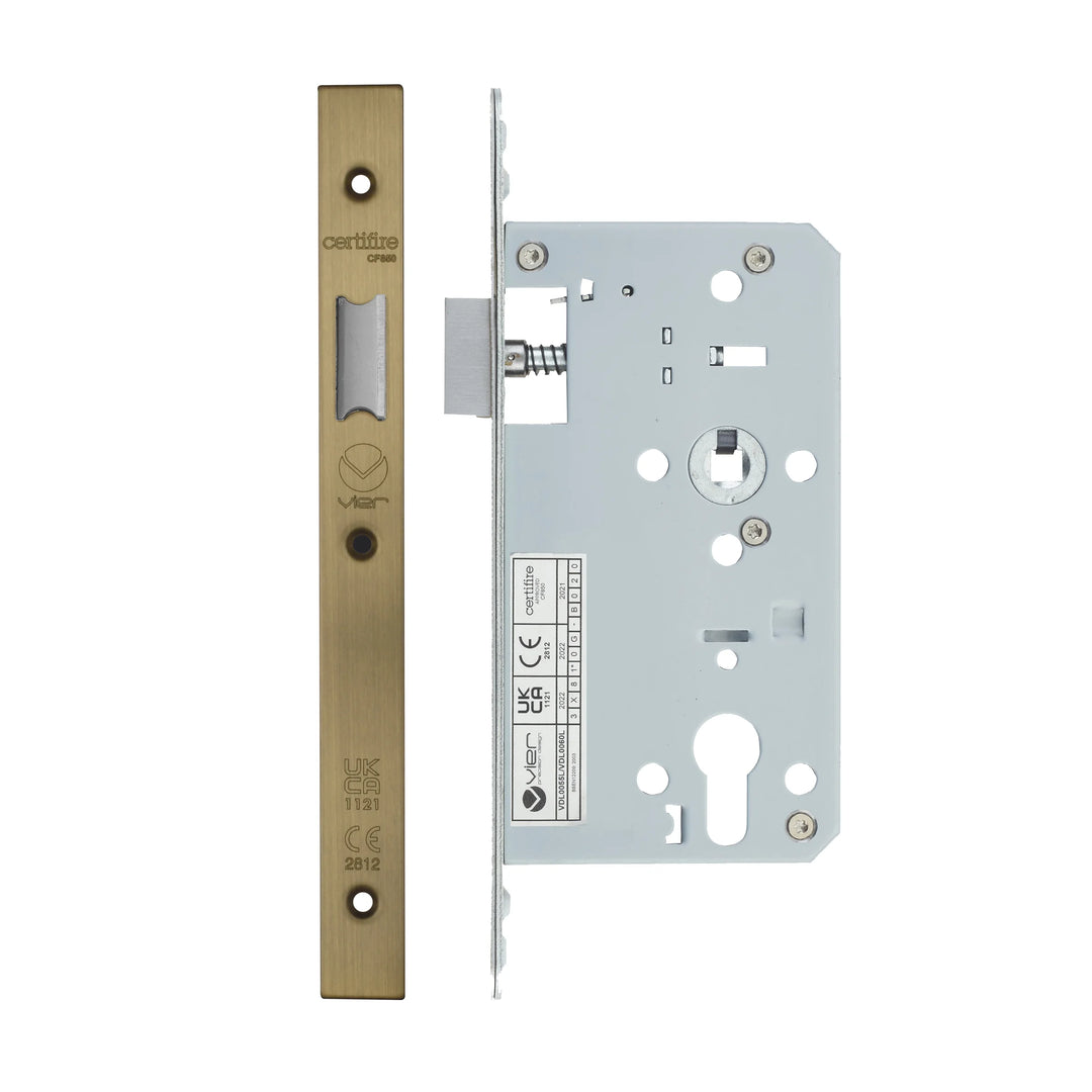 Zoo Hardware European DIN Square Latch - 2 Piece - 60mm