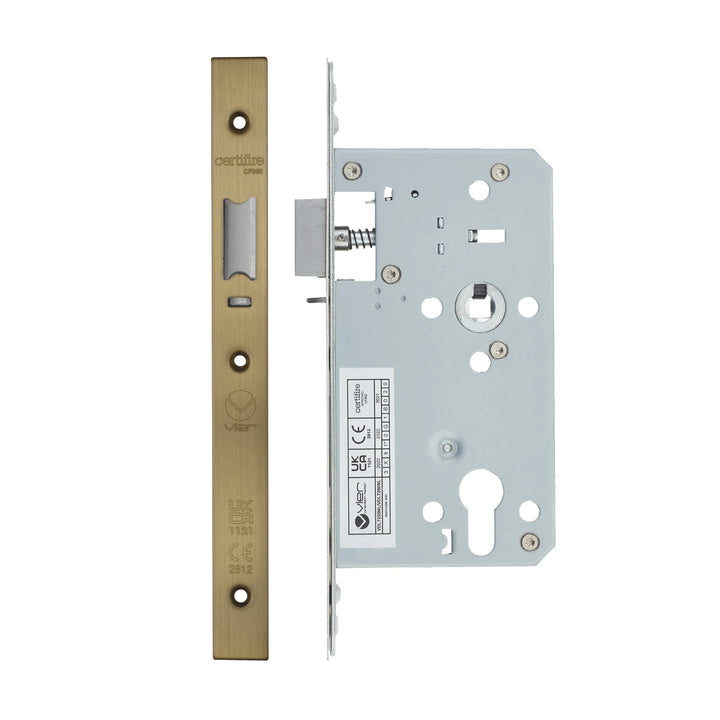 Zoo Hardware European DIN Square Cylinder Sashlock - 2 Piece - 60mm