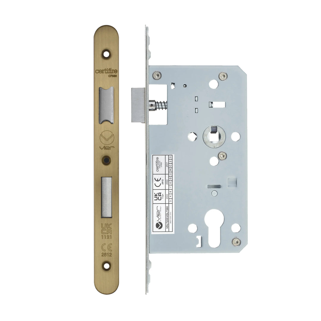 Zoo Hardware European DIN Radius Cylinder Sashlock - 2 Piece - 60mm