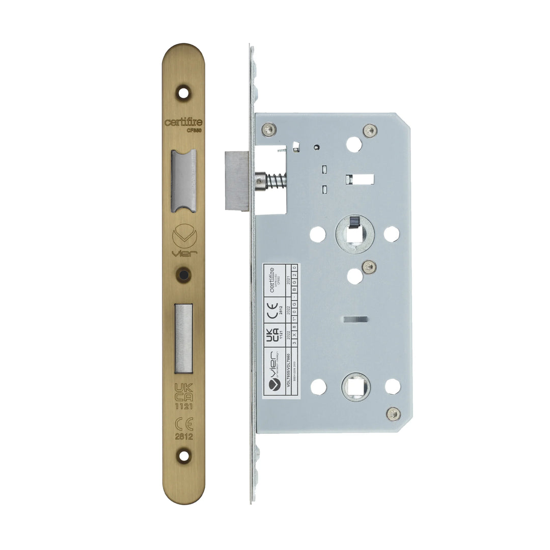 Zoo Hardware European DIN Radius Bathlock - 2 Piece - 55mm