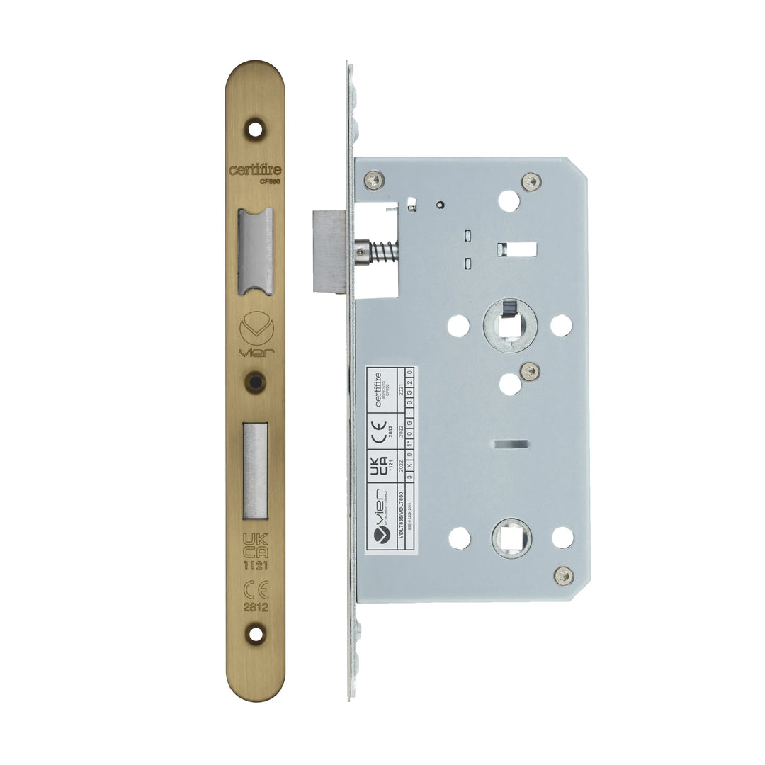 Zoo Hardware European DIN Radius Bathlock - 2 Piece - 60mm