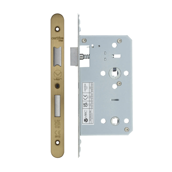 Zoo Hardware European DIN Radius Bathlock - 2 Piece - 60mm