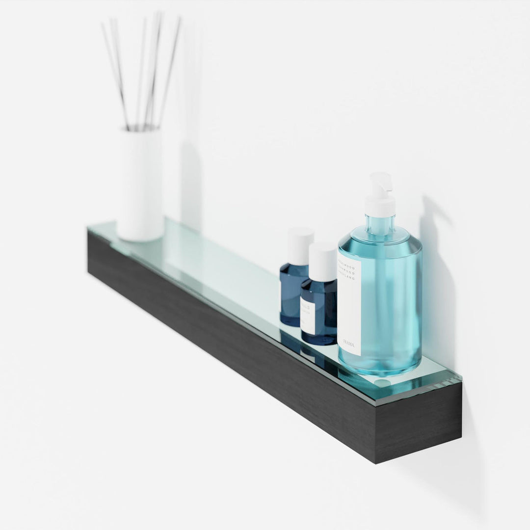 WIREWORKS 66014 Dark Oak Glass Shelf - itfitz