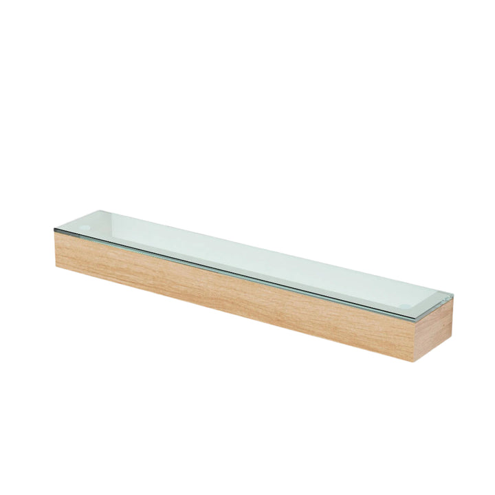 WIREWORKS 66013 Oak Glass Shelf