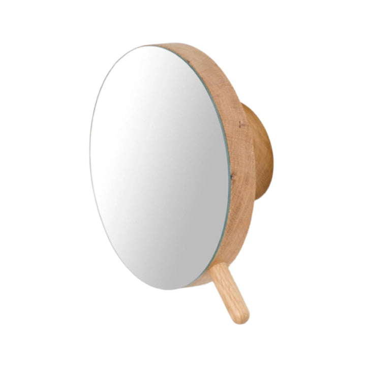 WIREWORKS 66021 Oak Slimline Wall-Mounted Magnifying Mirror
