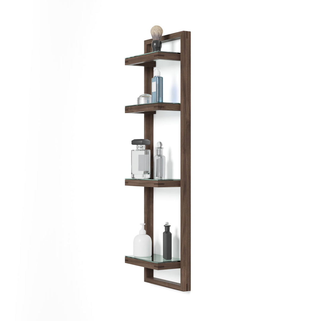 WIREWORKS 64037 Walnut Wall Shelf